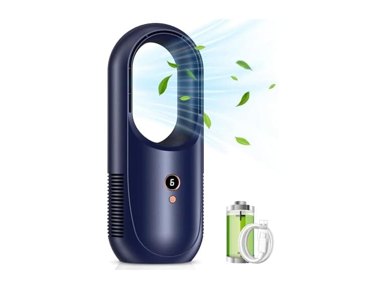 RELEXNOW 13.8-in Bladeless Desk Fan - Image 1