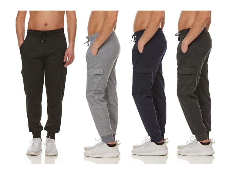 {3PK} Men's Joggers With Cargo Pockets - Image 1