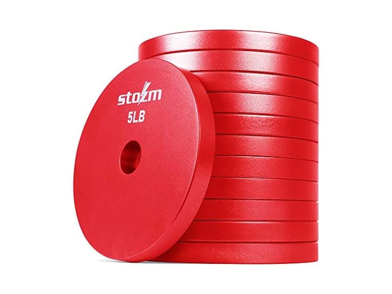 STOZM Premium Solid Steel 1-inch Weight Plate Set - Image 1
