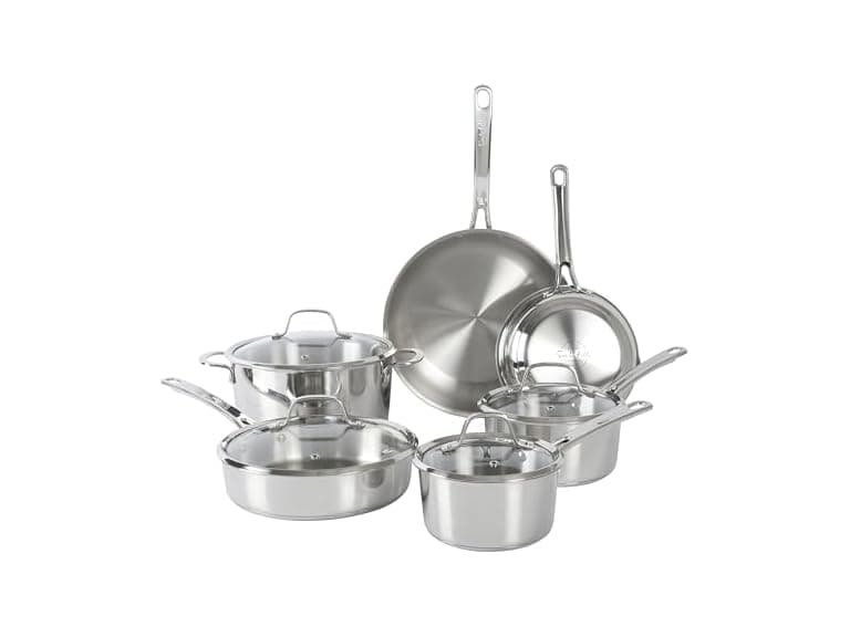 Sur La Table 10 Piece Stainless Steel Cookware Set - Image 1