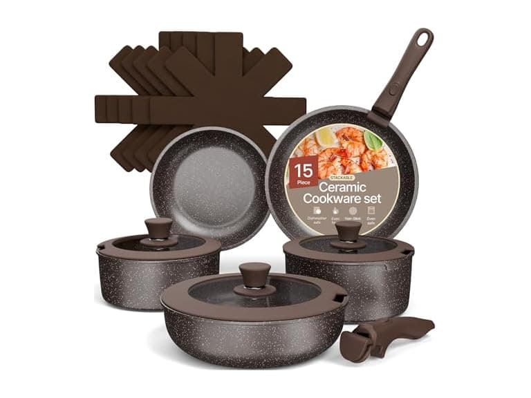 Bakken- Swiss Kitchen Cookware 15-pc Set - Image 1