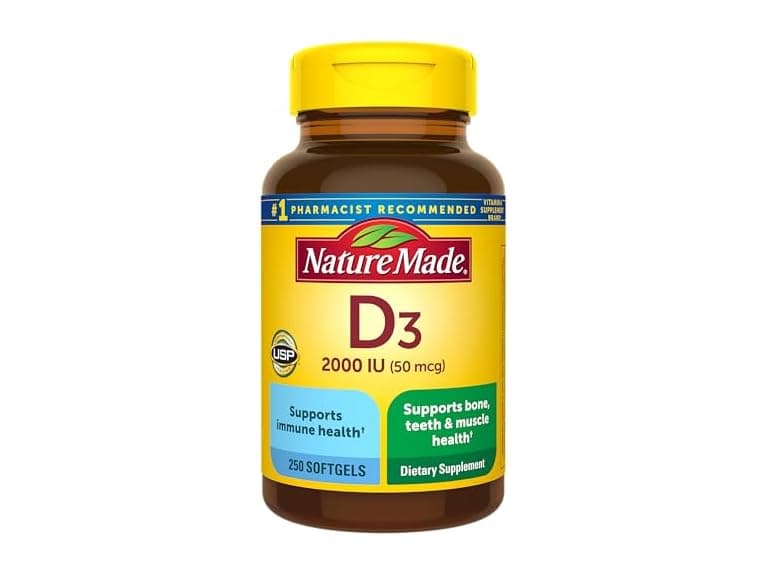 Nature Made Vitamin D3 2000IU 250ct - Image 1