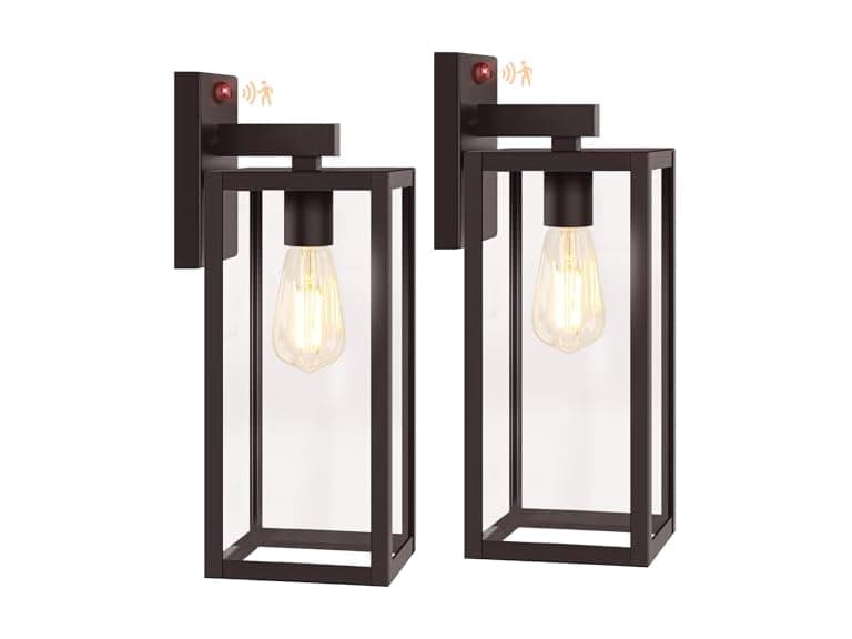 BesLowe 15" Upgraded Motion Sensor Outdoor Wall Lights - Image 1