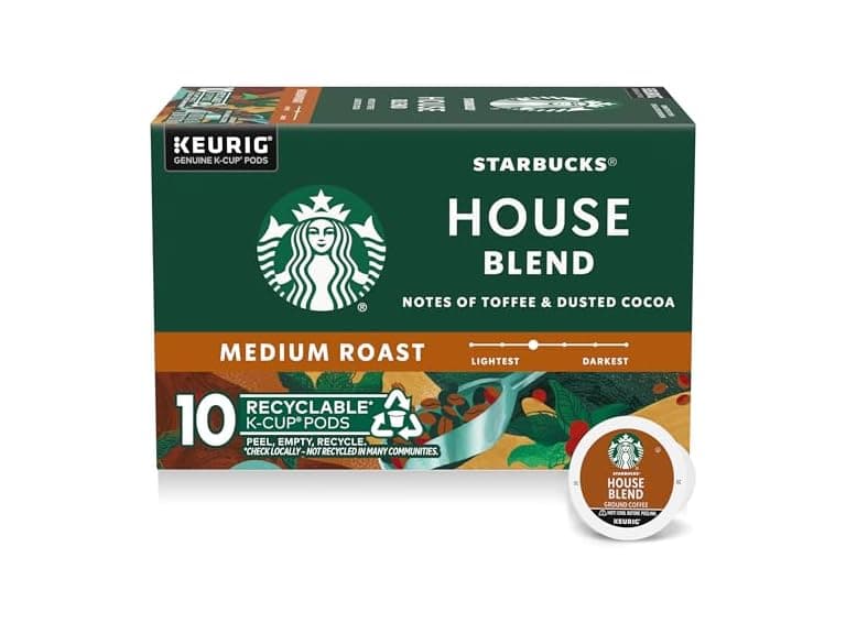 10CT Starbucks K-Cup Coffee Pods, Medium Roast - Image 1