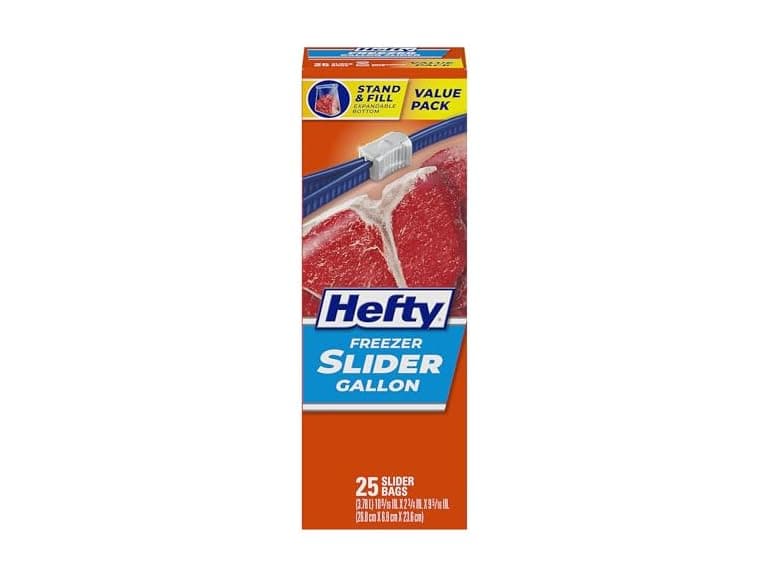 Hefty Slider Freezer Bags Gallon Size 25 Count - Image 1