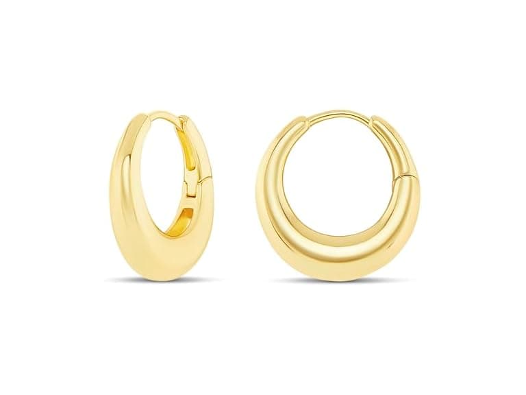 Amazon Essentials 20mm 14K Gold Plated 20mm Hoop - Image 1
