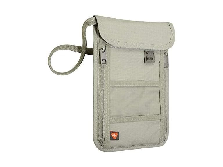 Lewis N. Clark RFID Blocking Stash Neck Wallet 739559 - Image 1