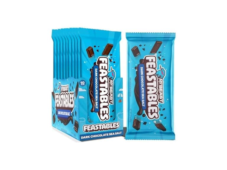 Feastables Dark Choc Sea Salt Bar 10ct 2 - Image 1