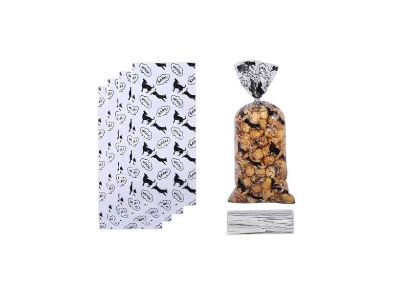 LLK 50-Piece Pet Dog & Cat Treat Bags