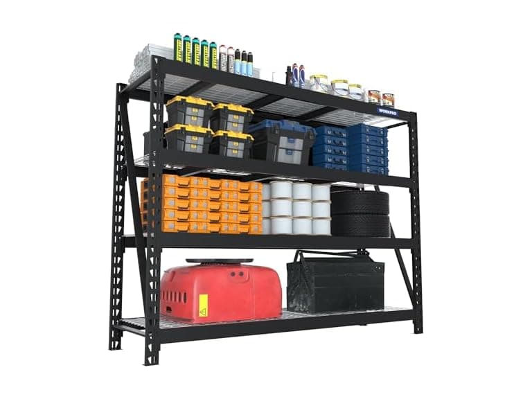 WORKPRO 4-Tier Wide Garage Shelf 68x24 - Image 1