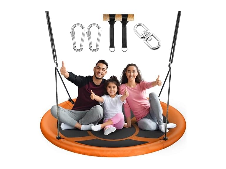 Everyfun 43" Saucer Tree Swing for Kids Adult - Image 1