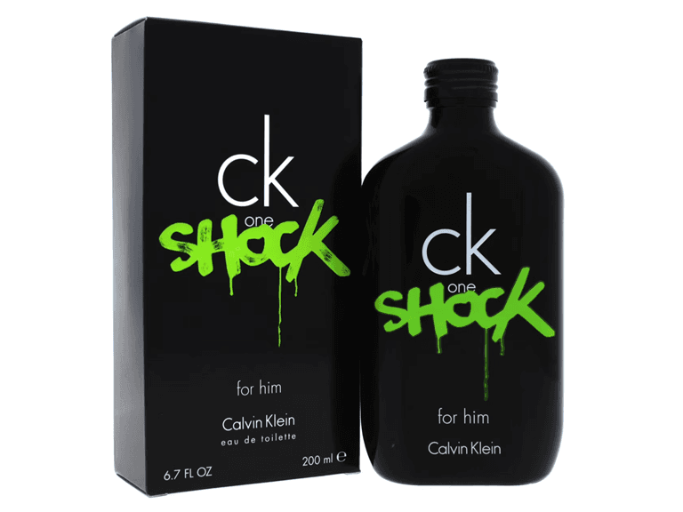Ck One Shock Men Calvin Klein EDT Spray 6.7 oz. - Image 1