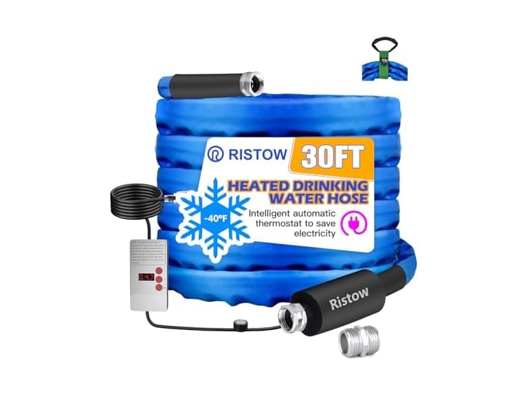 30ft RV Heated Water Hose to -40F - Image 1