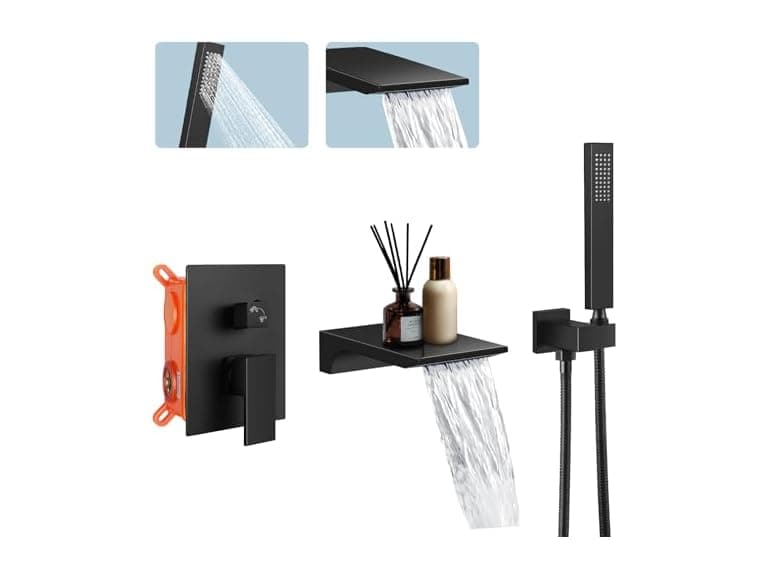 Dollate Wall Mount Bathtub Faucet Bath Tub Faucet Set