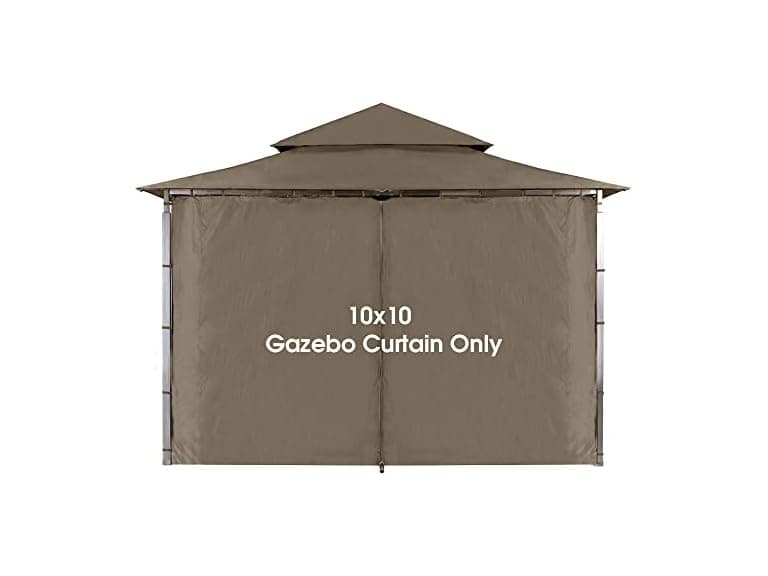 ABCCANOPY Gazebo Replacement Privacy Curtain 10' x 10' - Image 1