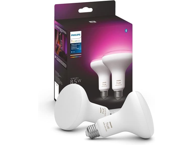 Philips Hue BR30 LED Smart Light Bulbs, 2 Pack - Image 1