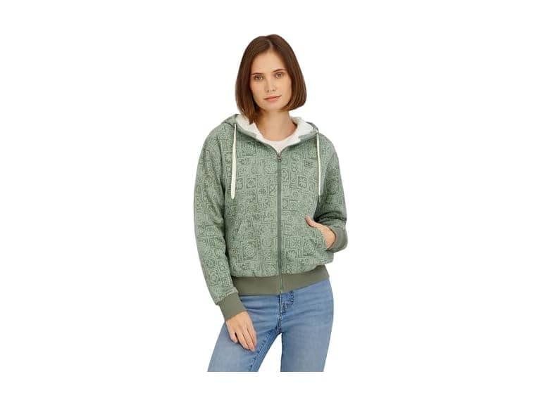 Billabong Womens Full Zip Oversized Sherpa Hoodie - Image 1