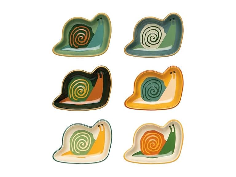 Jubilee Stoneware Pinch Bowls, Snails - Image 1