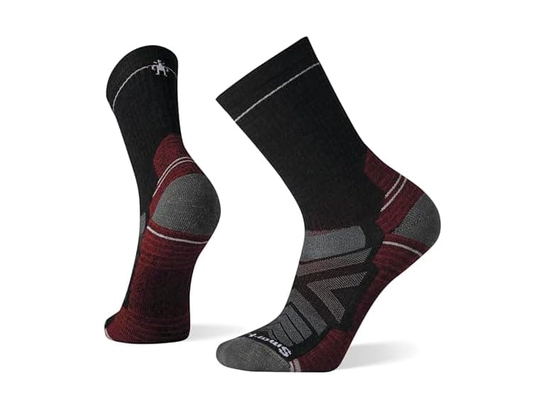 SmartWool Hike Light Cushion Crew Socks, Charcoal, Medium - Image 1