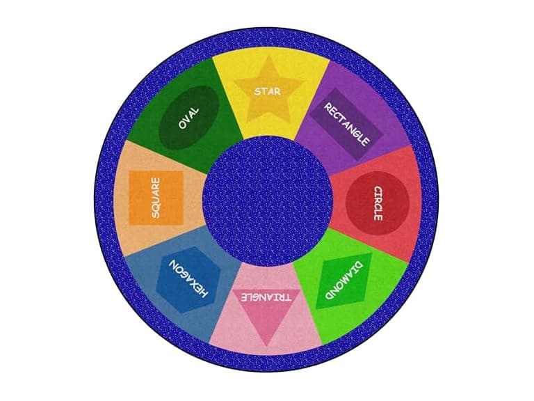 Flagship Carpets Shape Sorter Rug 6ft - Image 1