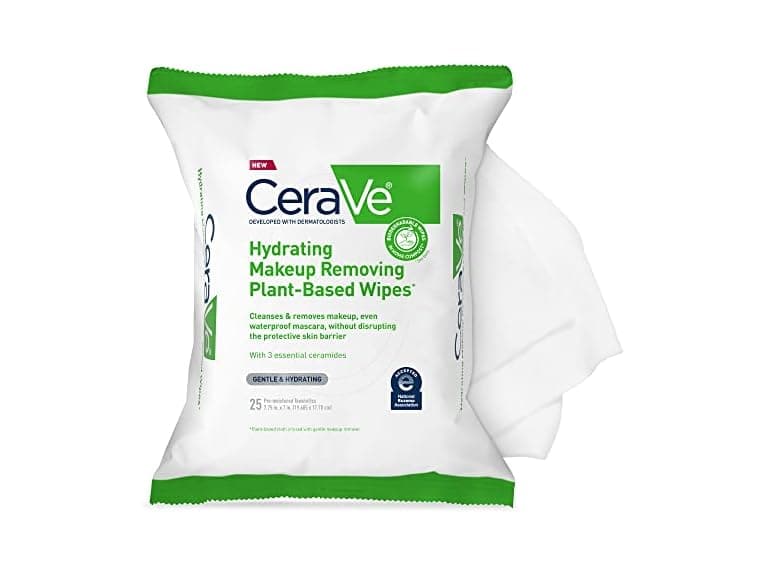 CeraVe Makeup Remover Wipes Plant Based 25ct - Image 1
