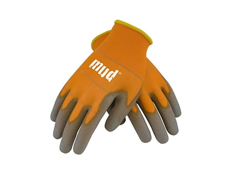 MUD 028O  Polyurethane Coating Gloves, Orange - Image 1
