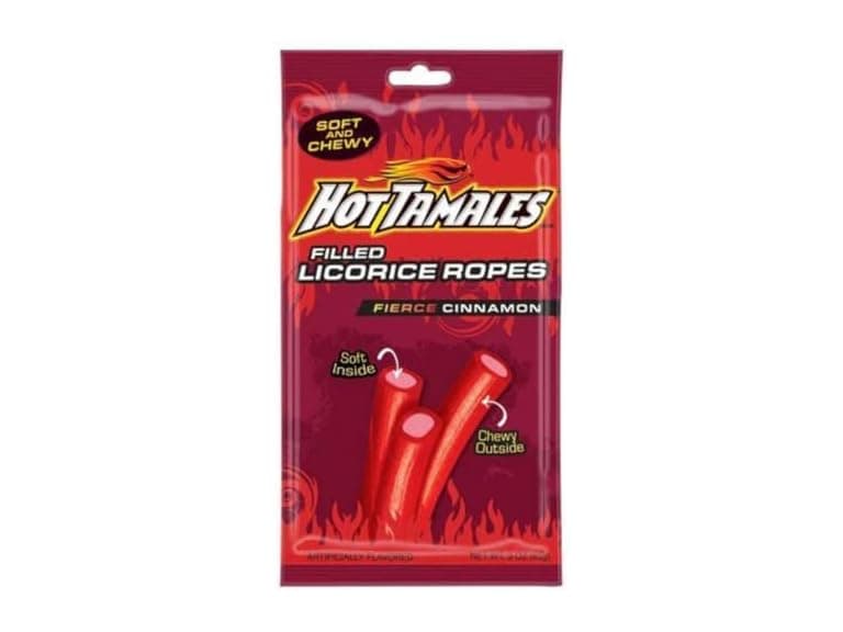 Hot Tamales Filled Cinnamon Rope Candy 3 oz. (12PK) - Image 1