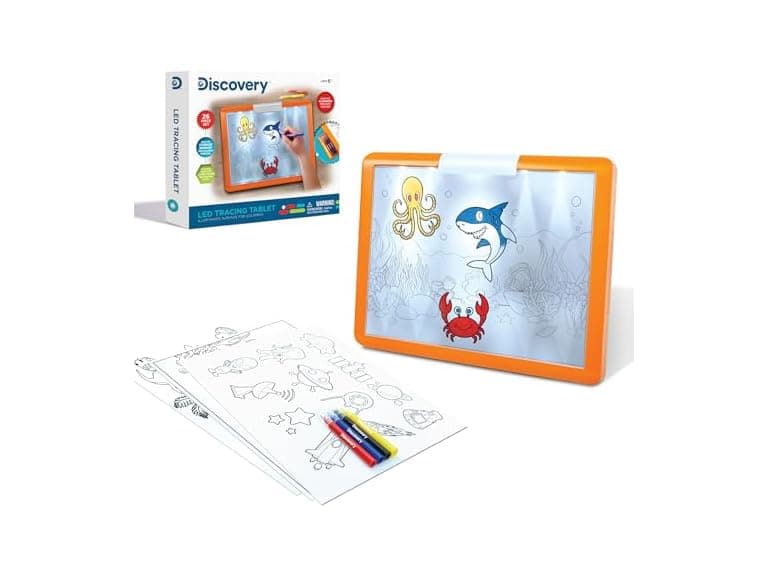 Discovery LED Tracing Tablet, 26-Piece Set w Markers - Image 1