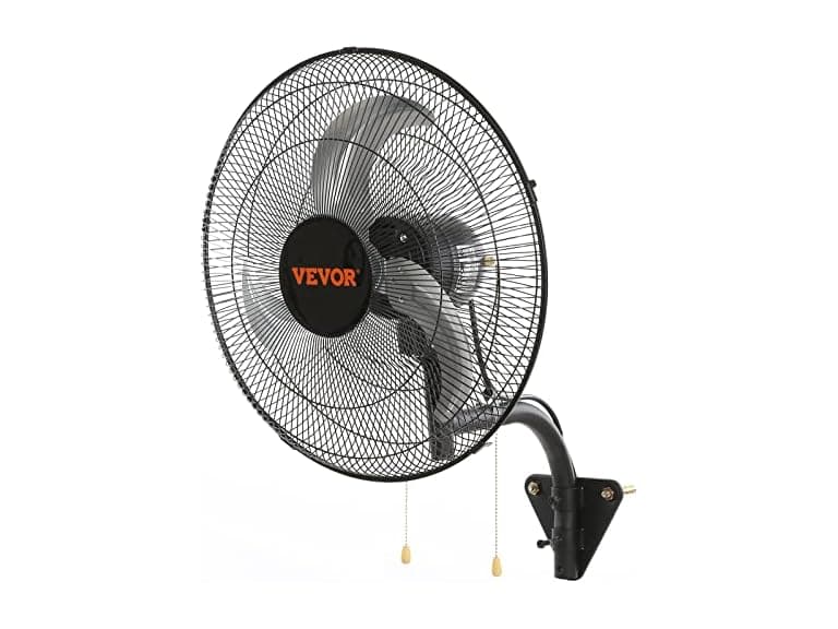 VEVOR Wall Mount Fan, 18 Inch, 3-speed