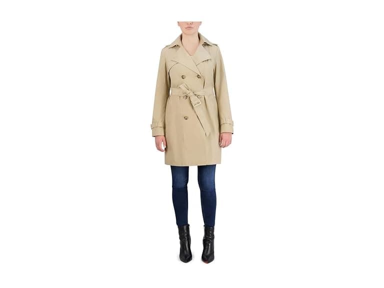 Cole Haan Womens Double Breasted Trench Coat (L) (Open Box) - Image 1