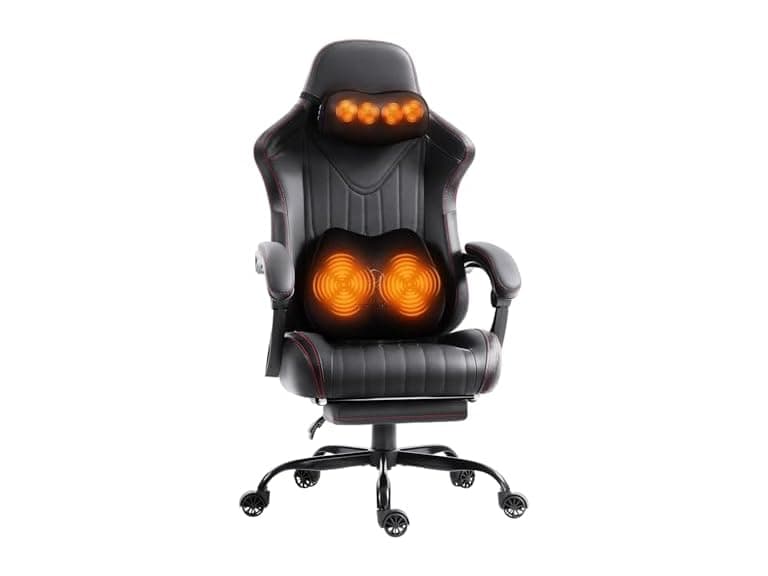 Dowinx Leather Gaming Chair Black - Image 1