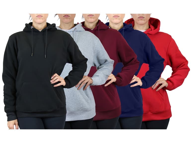 3Pk Asst Womens Fleece-Lined Pullover Hoodie - Image 1
