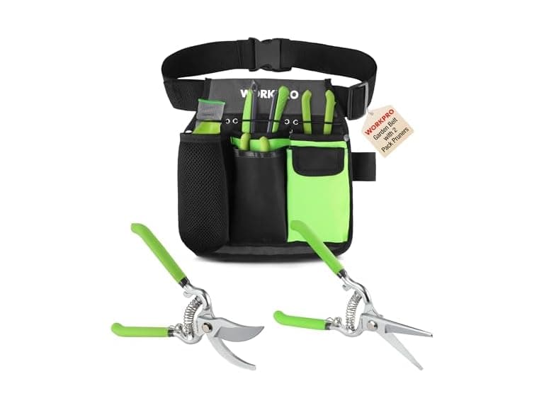 WORKPRO 2-Piece Pruning Shears Black - Image 1