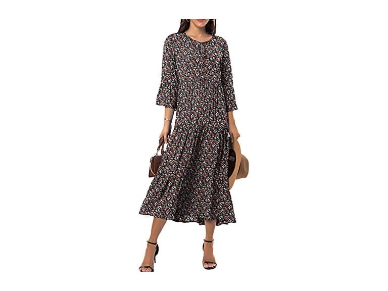 Viishow Women (M) Casual Trendy Dresses Tie Dress - Image 1
