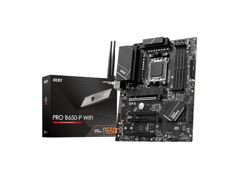 MSI PRO B650-P WiFi AMD AM5 ATX Motherboard - Image 1