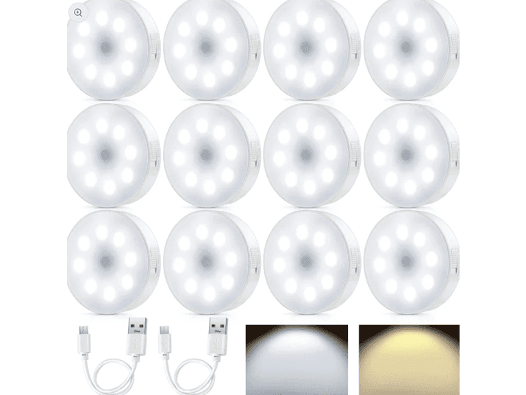 Hakol 6 Pack Rechargeable Motion Sensor Light Fixture - Image 1