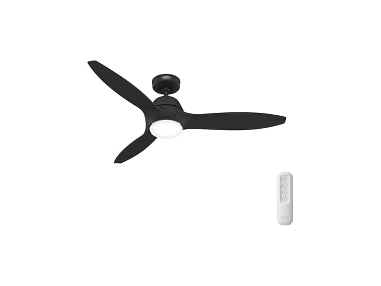 Hunter Fan 52" Indoor/Outdoor Ceiling Fan, Matte Black - Image 1