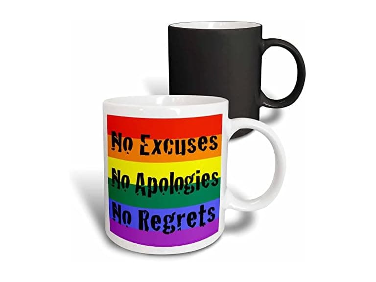 3dRose No Excuses No Apologies No Mug - Image 1