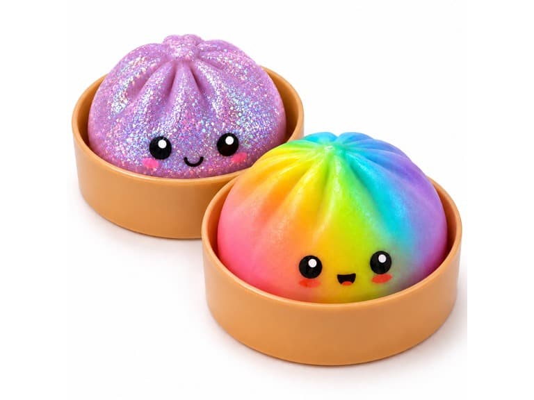 2Pk Squishy Glitter+Rainbow Dump - Image 1