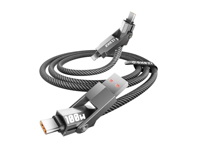 SHEZI Nylon Braided 4 in 1 USB C Cable