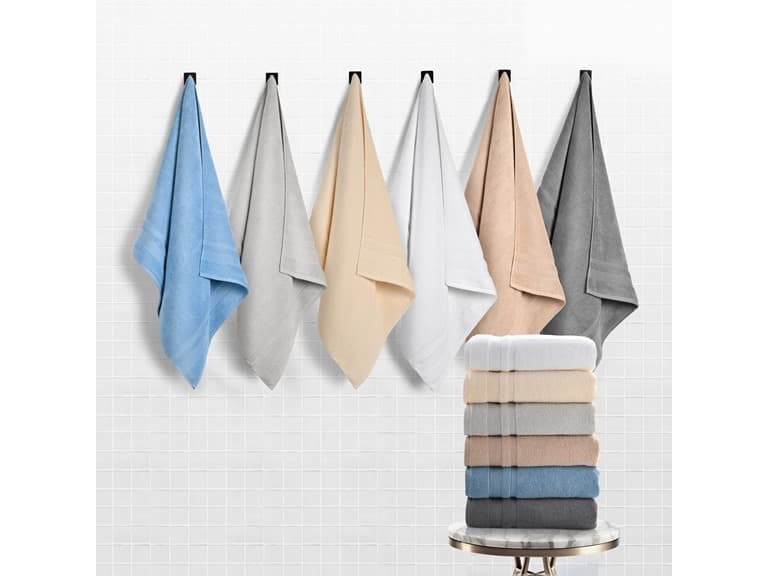 Kathy Ireland 8 Pc Plush Bath Towels - Image 1