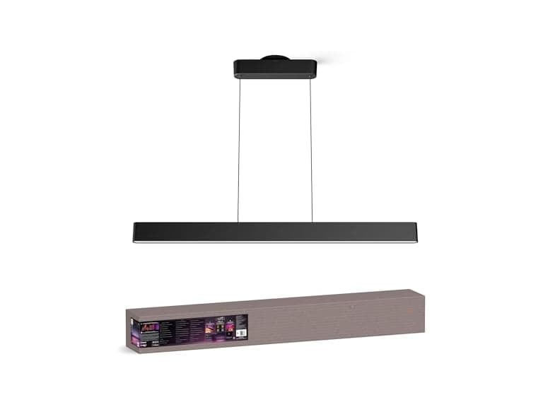 PHILIPS Hue Ensis Smart LED Pendant Light Black