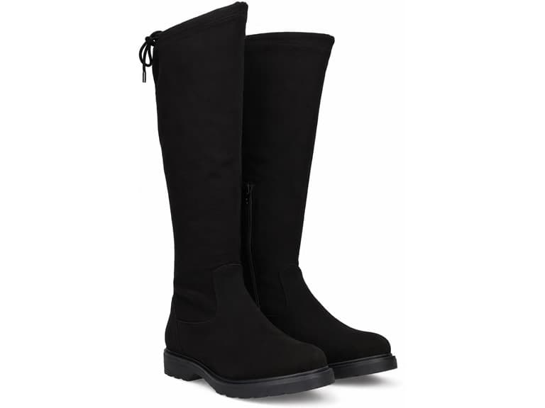 Goat Suede Stretch Tall Boots - Image 1