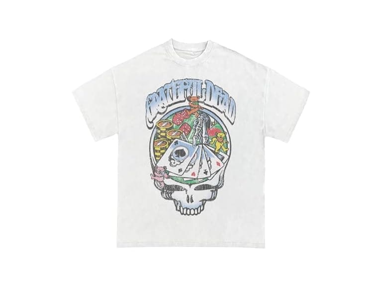 Grateful Dead  (M) Cards Dice T-Shirt - Image 1