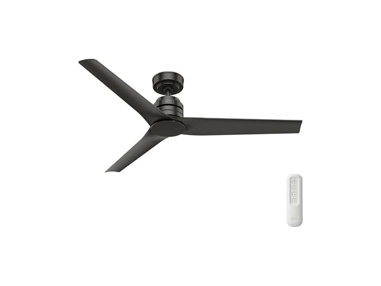 Hunter Ceiling Fan 52 Inch Matte Black Indoor/Outdoor - Image 1
