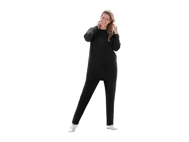 Woman Within Women (L) Fleece Sweatshirt Set - Image 1