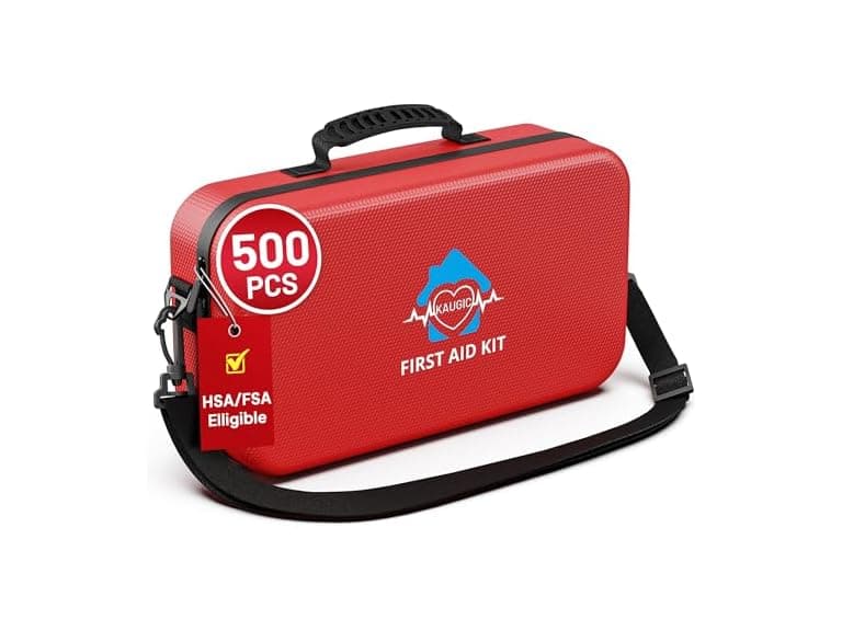 KAUGIC 500 Pcs Waterproof First Aid Kit - Image 1