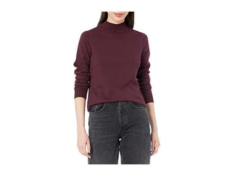 AE Womens Lt MockNeck Fitted Sweater - Image 1