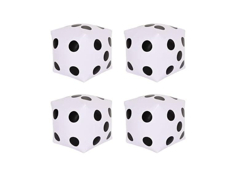 Beistle Inflatable Dice – 4 Pack - Image 1