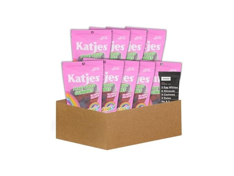 10 Item Set- Katjes Gummies Rainbow & RXBAR Sea Salt - Image 1